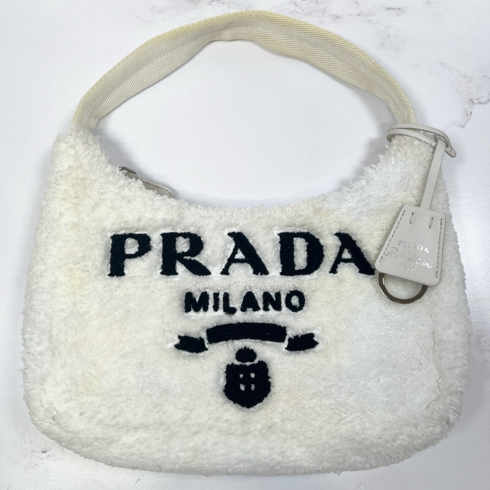 Prada Milano Terry Fur Re-edition 2000 Mini Shoulder Bag Purse - Picture 2 of 10